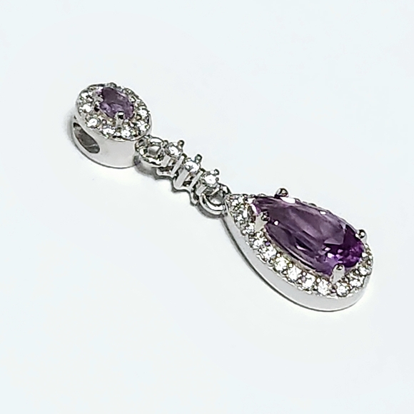 Amethyst Silver Pendant - Picture 6 of 6
